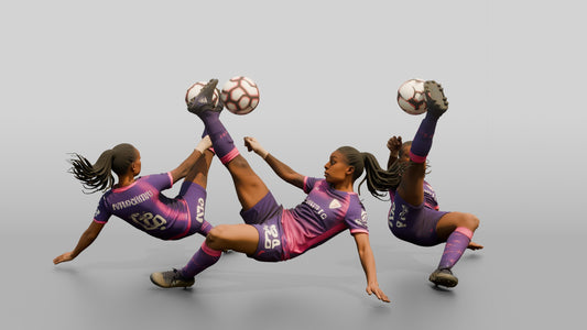 Soccer Player Overhead Bicycle Kick