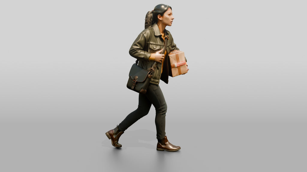Woman Carrying Parcel