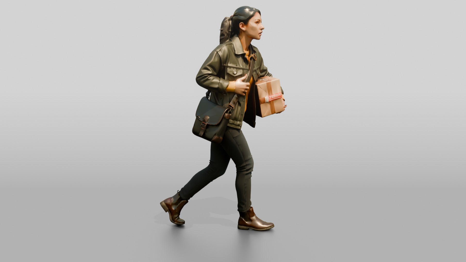 Woman Carrying Parcel