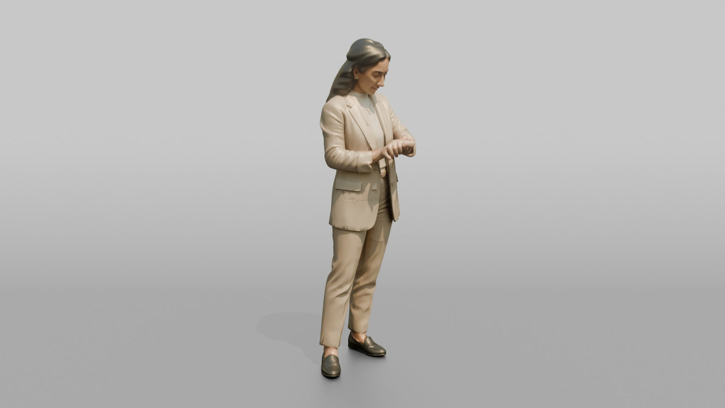 Vacationer Wearing Structured Summer Blazer Over Top And