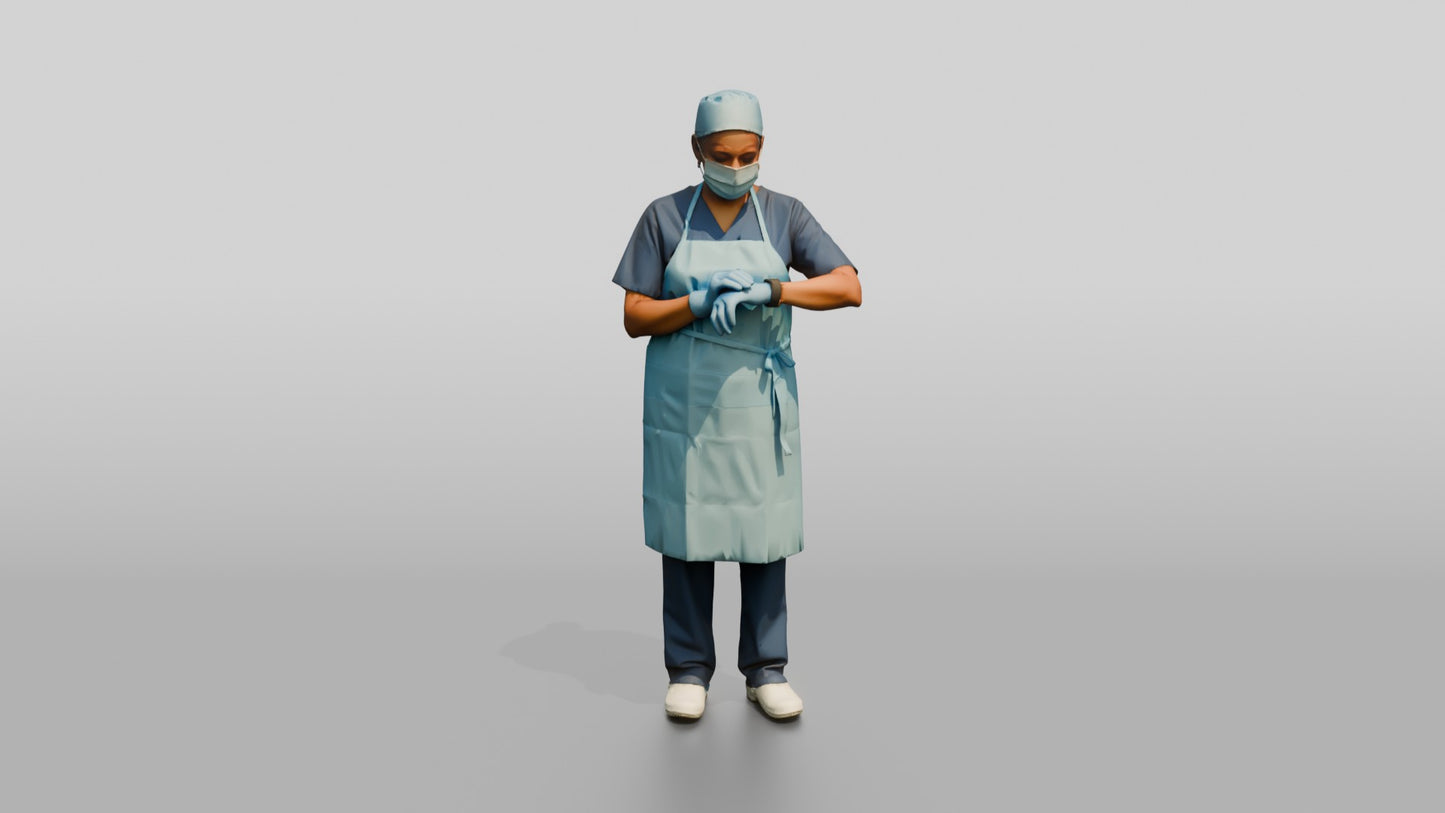 Older South Asian Woman Doctor Checking Watch