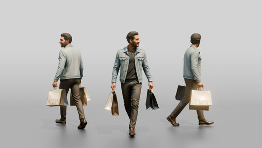 Afro-Latino Man in Denim Jacket