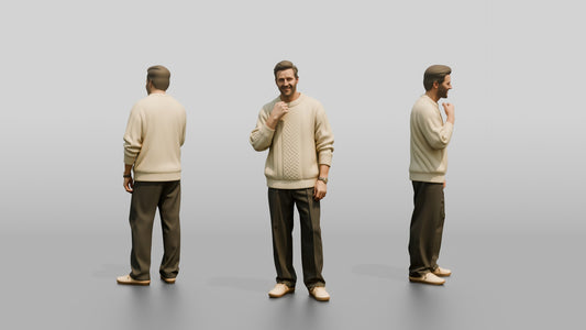 Cozy Oversized Casual Man 05