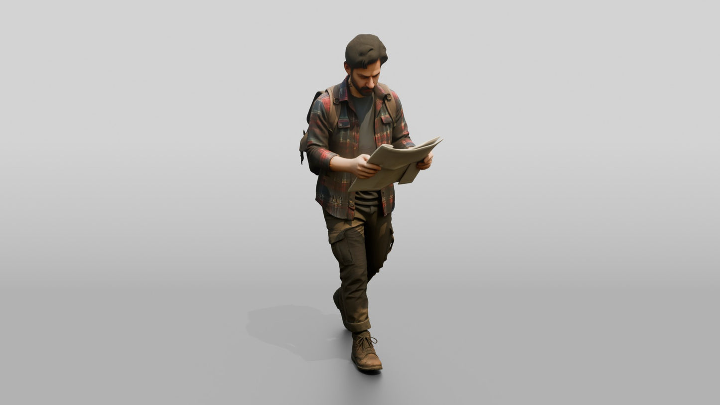 South American Male Walking