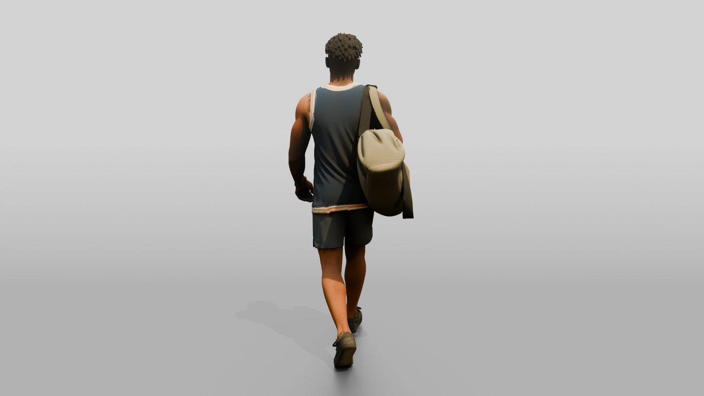 West African Male Walking