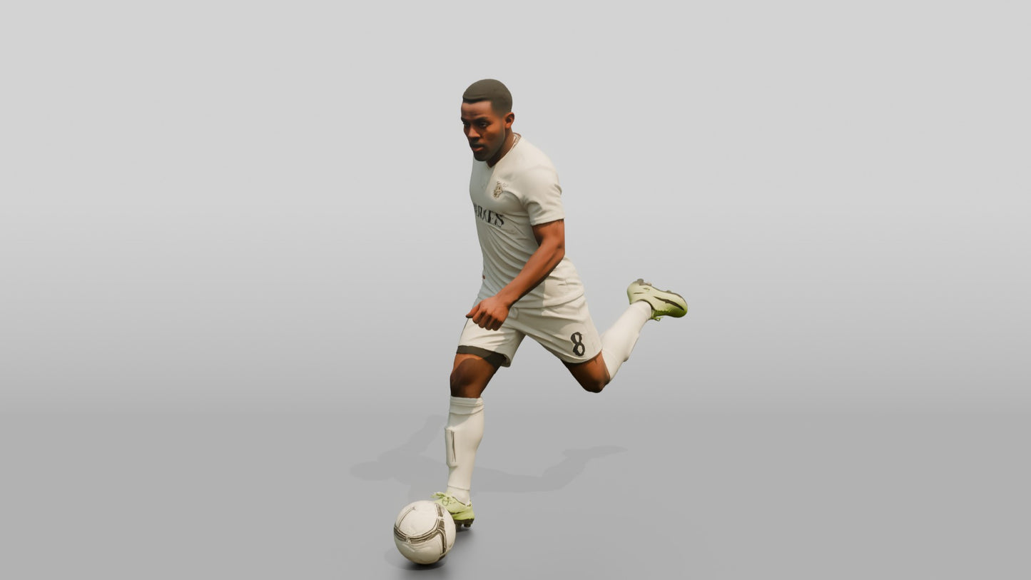 Soccer Player Agile Spin Move