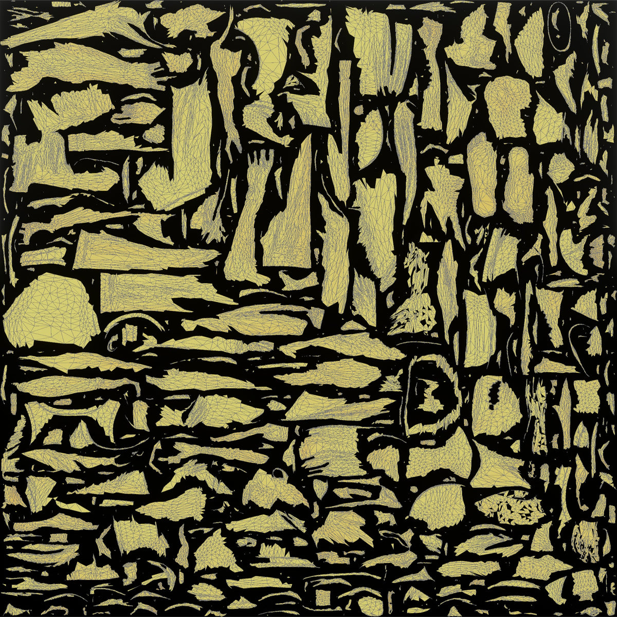 Tattooed Man Standing Casually - UV layout, metallic roughness map