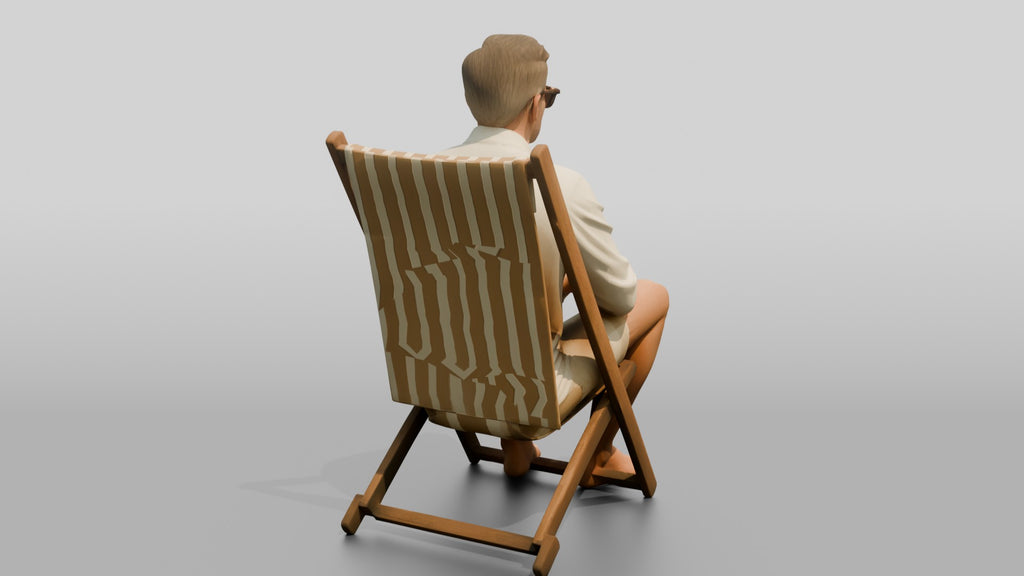 Older Man Seated in Sunglasses