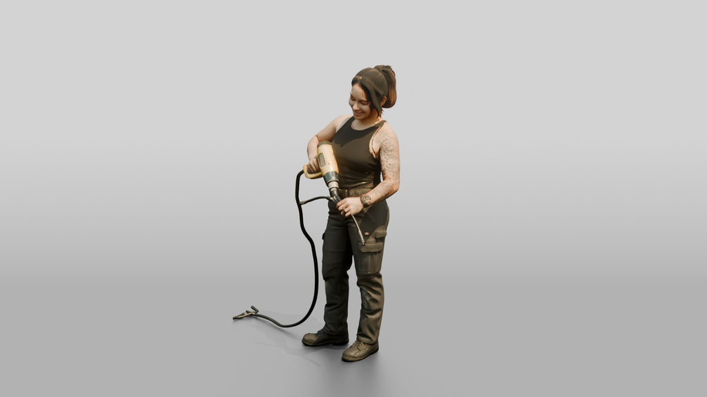 Mechanic Holding a Heat Gun
