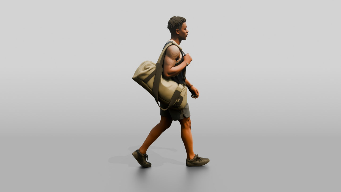 West African Male Walking