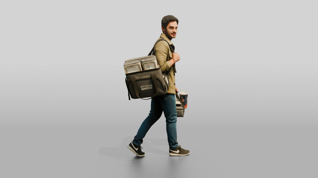 Food Courier with Insulated Bag