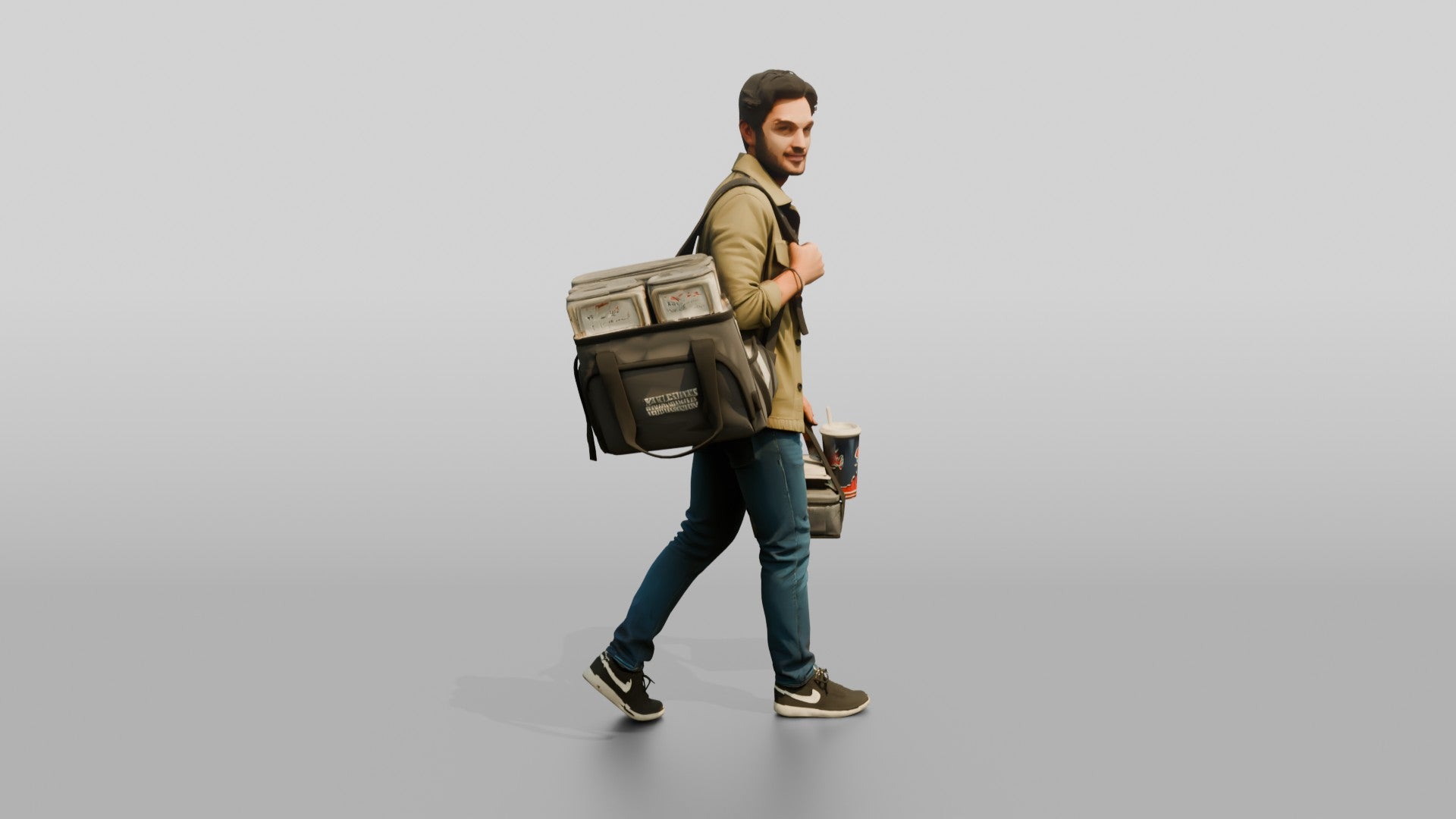 Food Courier with Insulated Bag