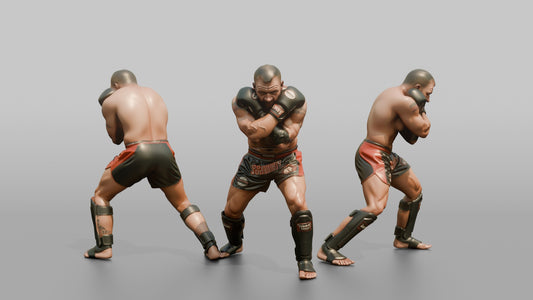 Kickboxer Tight Dutch-style Defensive Block