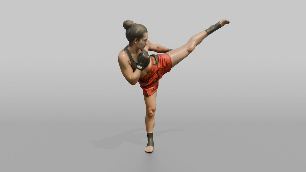 Kickboxer High Spinning Back Kick