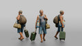 Traveler Carrying A Beach Bag