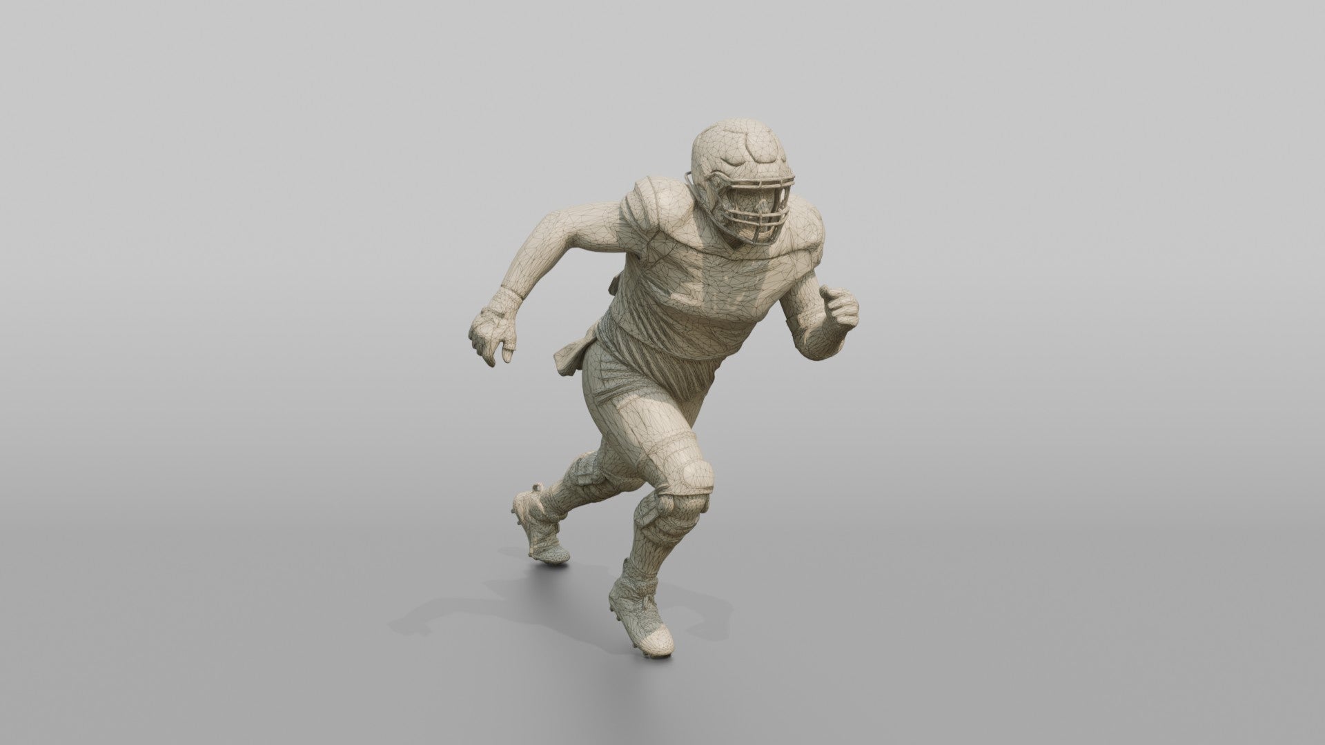 Offensive Lineman Pulling on a Sweep Play
