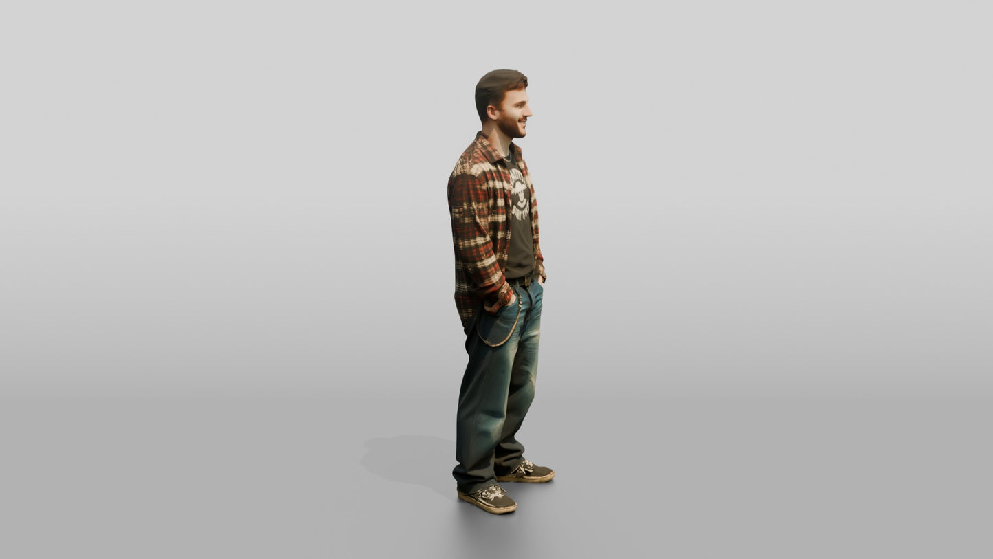 Grunge Skater Man 01
