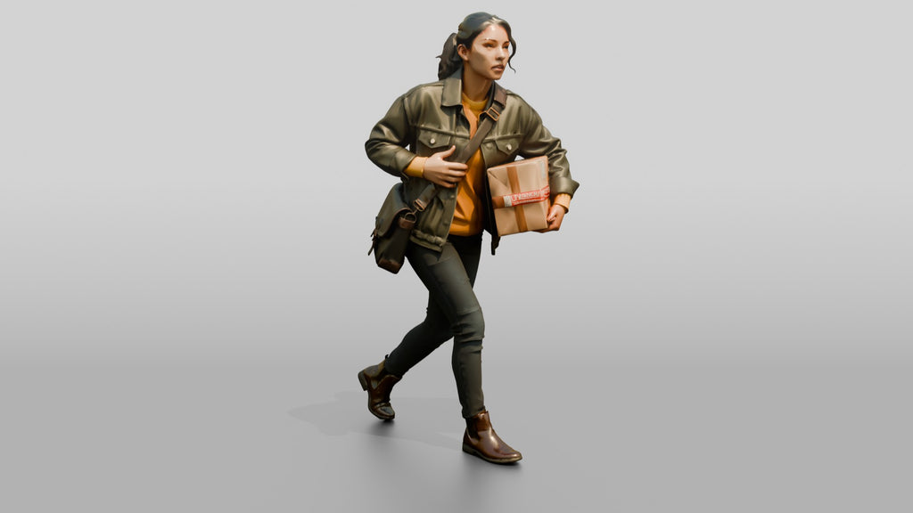 Woman Carrying Parcel