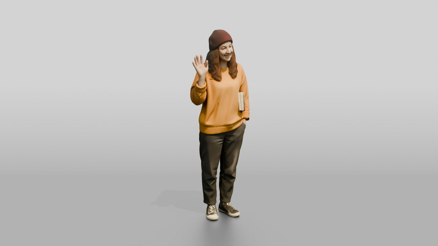Casual Student Urban Creative Woman 06