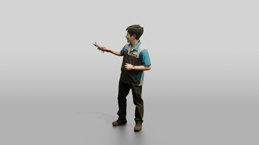 Mechanic Explaining a Fix
