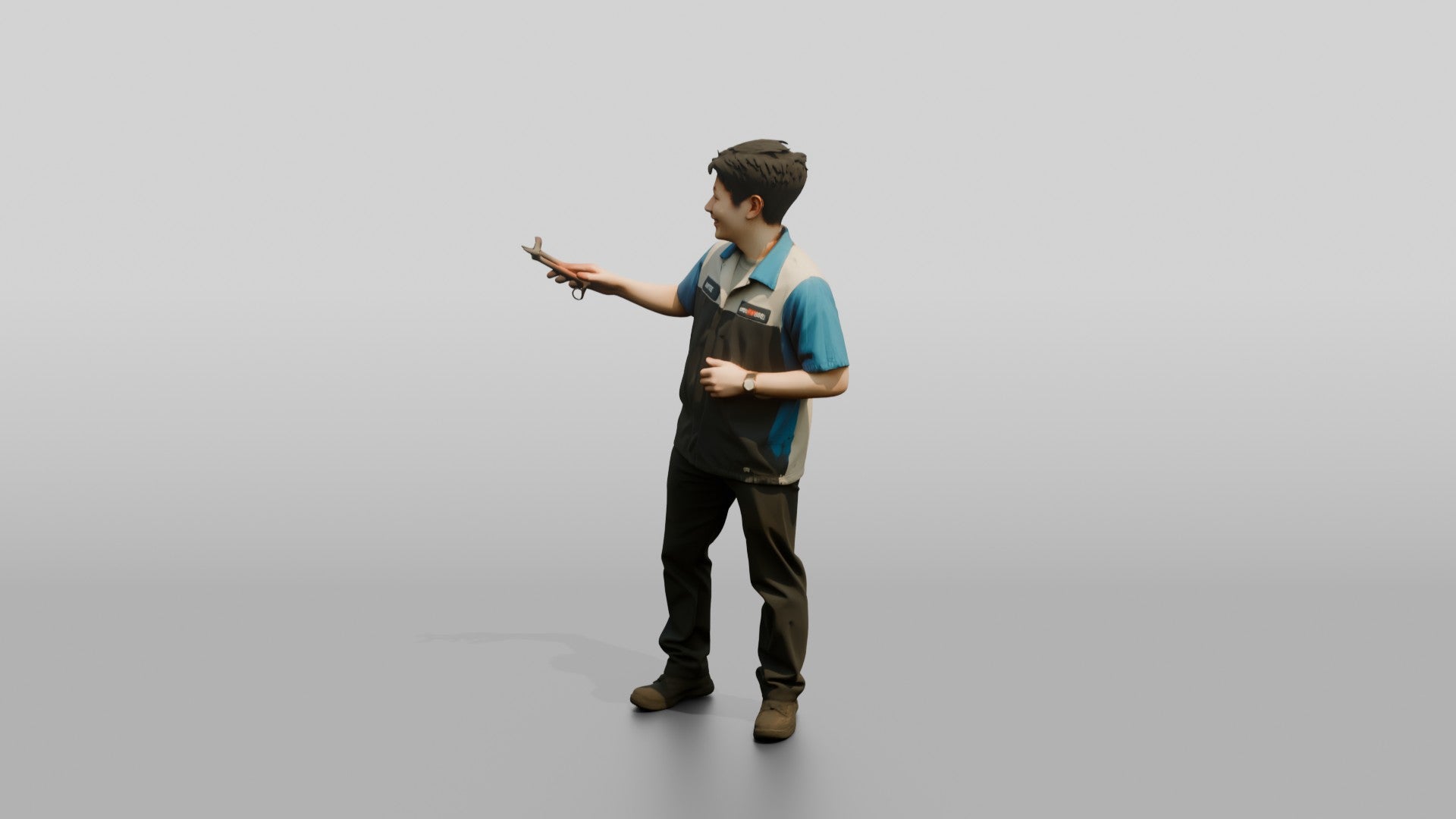 Mechanic Explaining a Fix