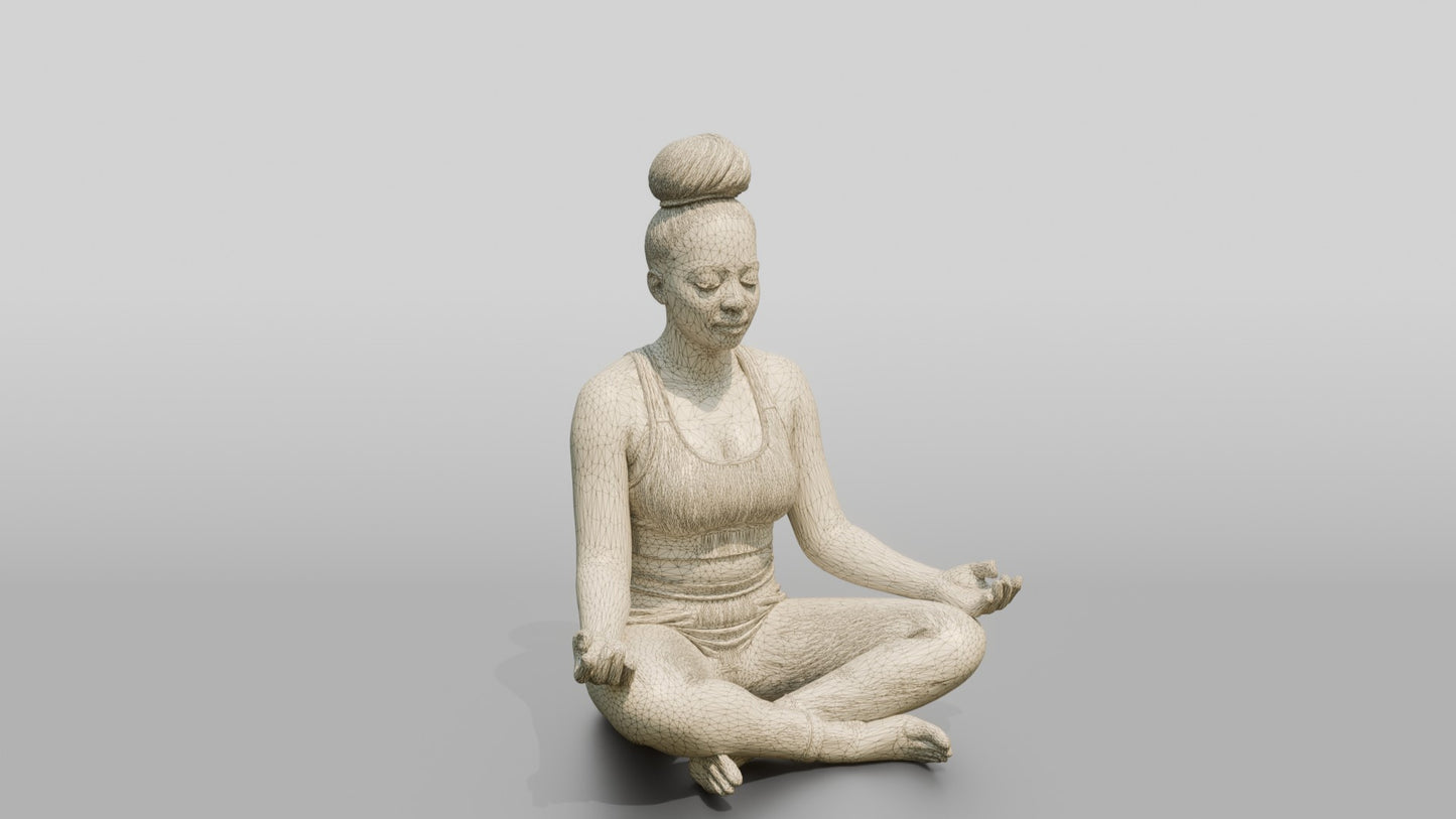 Cross-Legged Meditation Woman