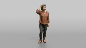Mother Adjusting Sunglasses On Top Of Her Head - 3D character model