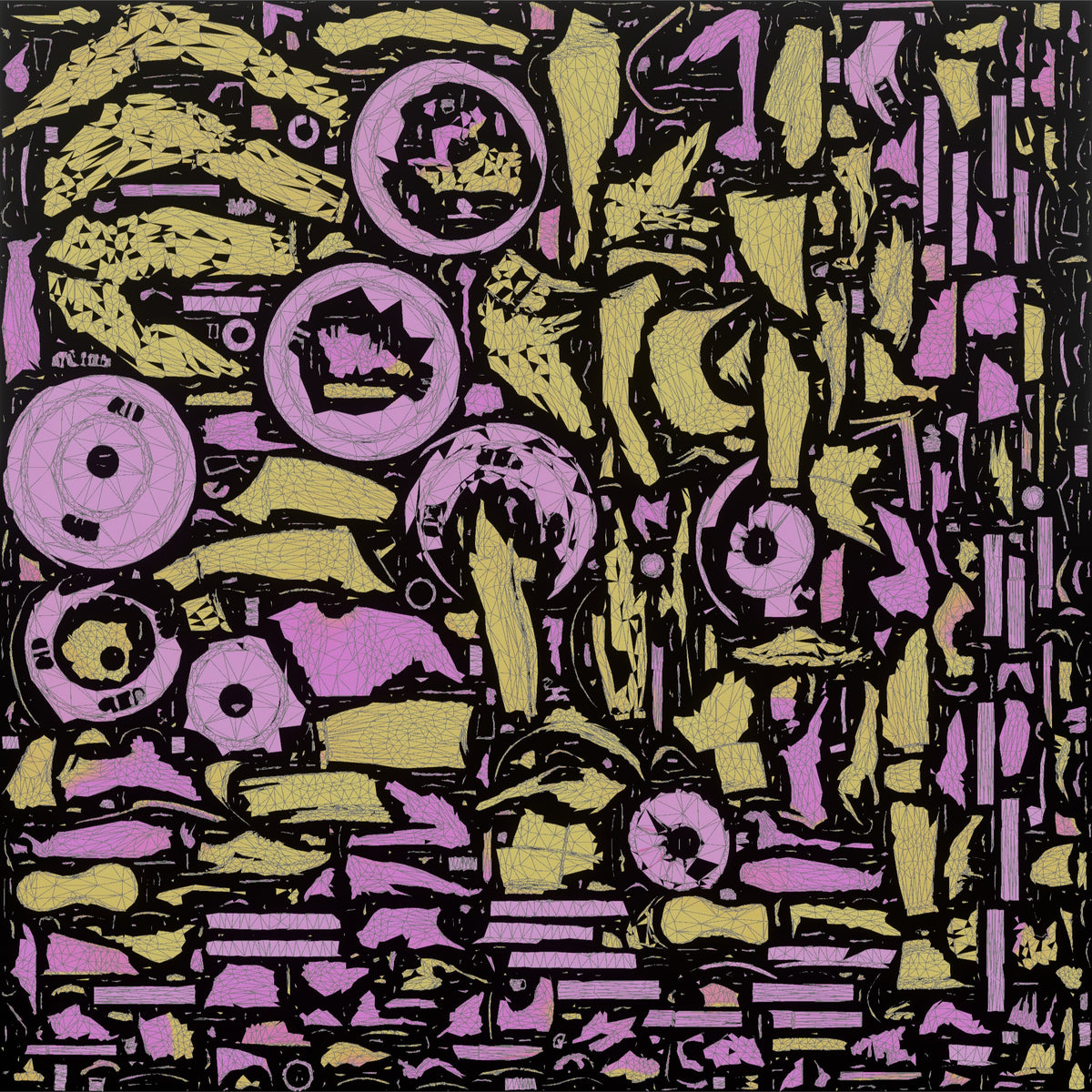 Weightlifter Woman Resting A Barbell On The Upper Back Before A Squat - UV layout, metallic roughness map