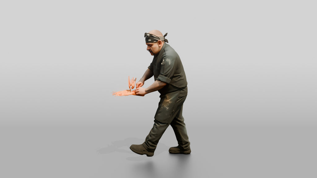 Line Cook Julienning Carrots