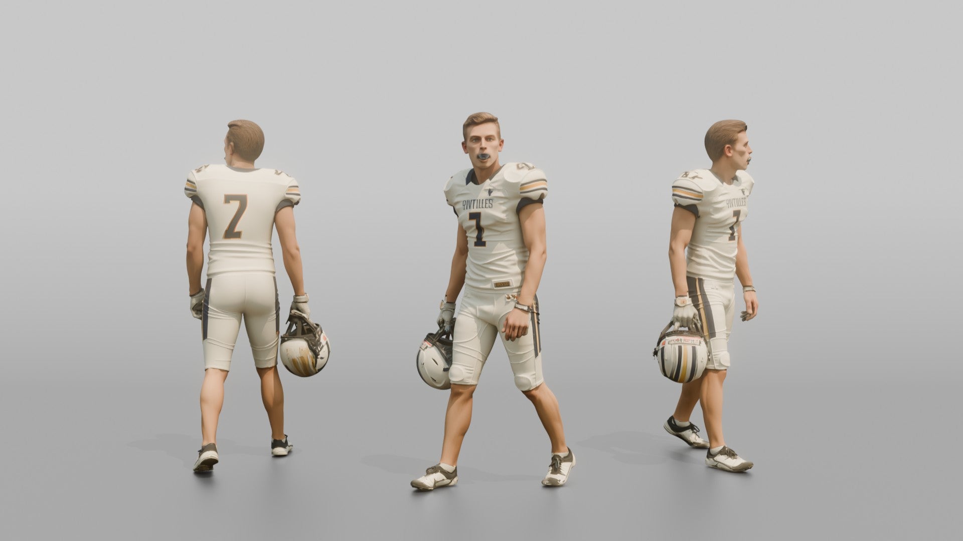 Placekicker Lining Up His Approach