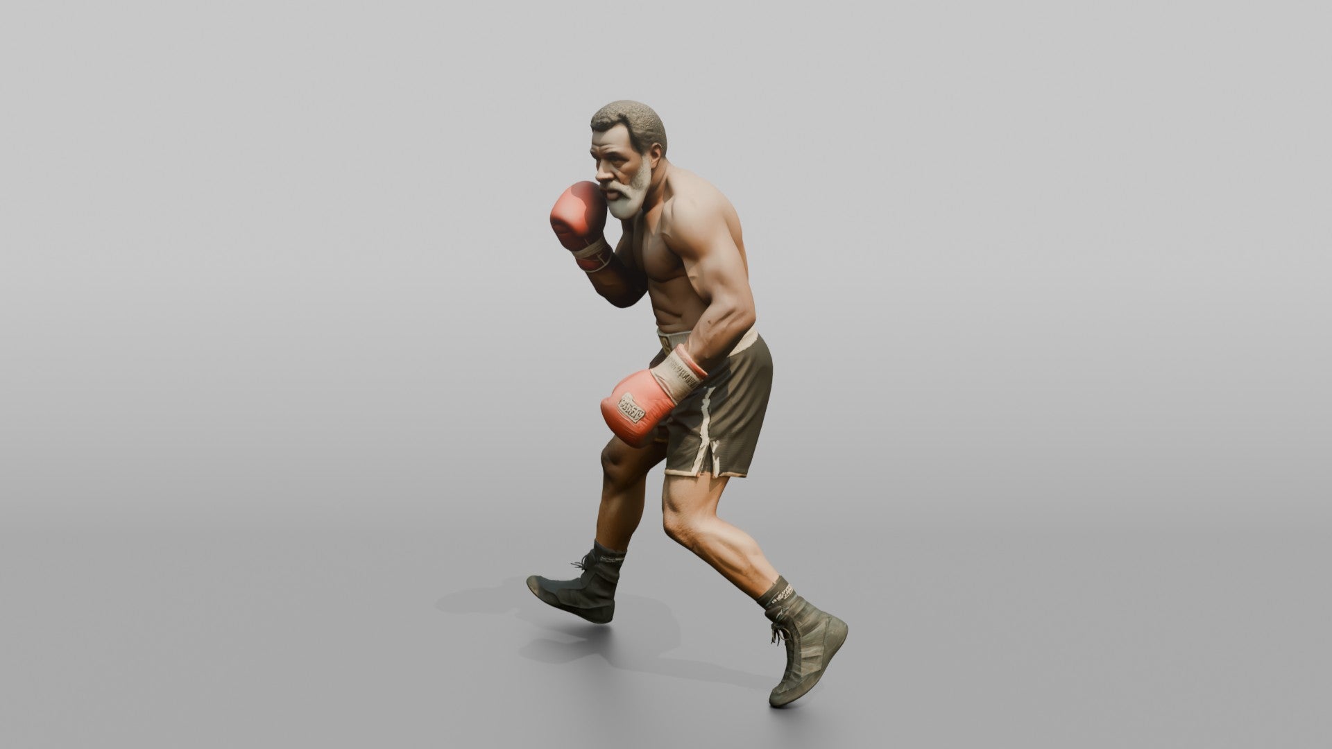 Boxer Resetting Stance with Shuffle Step