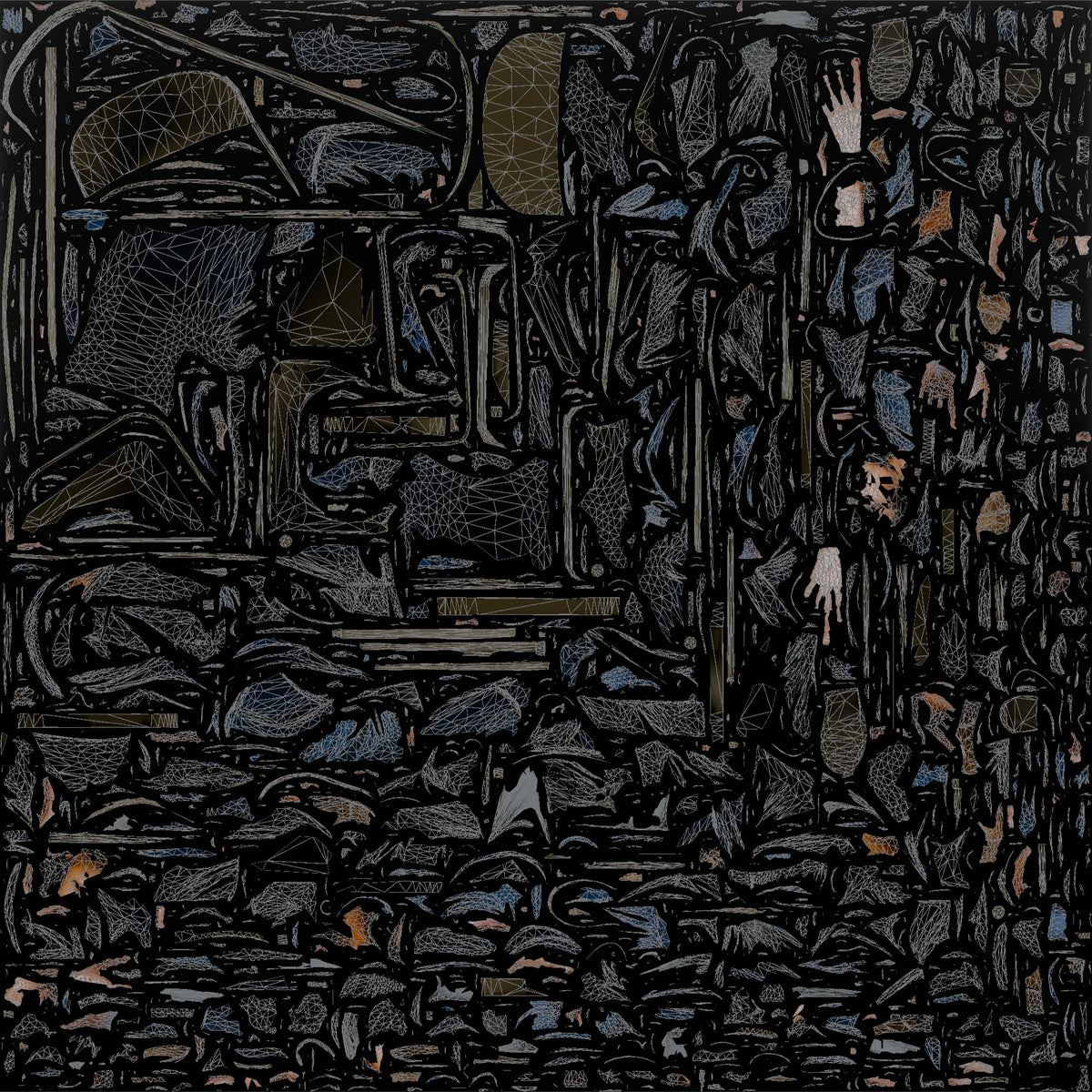 Homeless Man Looking Disoriented and Slouched Over - UV layout, base color map