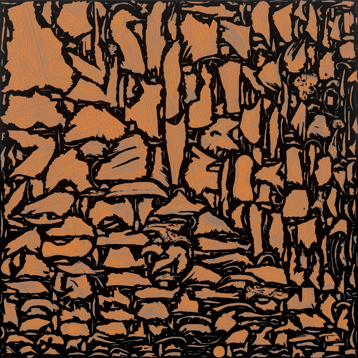 Weightlifter Man Holding A Kettlebell In A Goblet Squat Position - UV layout, metallic roughness map