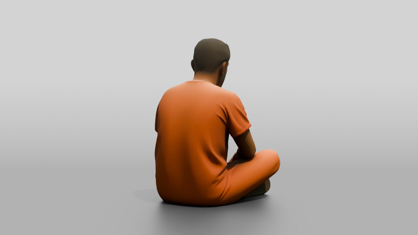 Middle Eastern Male Prisoner