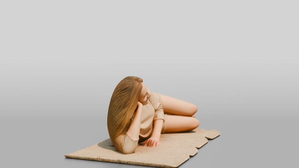 Woman Reclining on the Floor