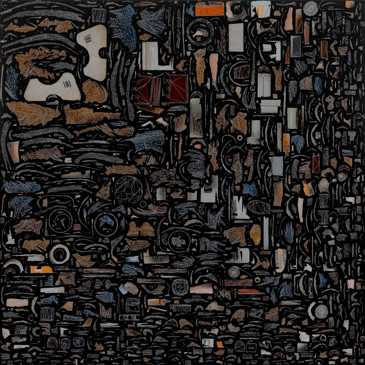 Construction Worker Man 41 - UV layout, base color map