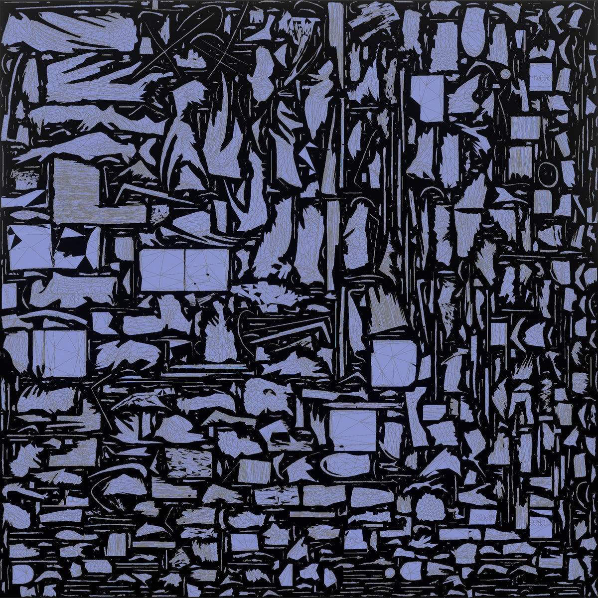Father Carrying A Stack Of Flattened Moving Boxes - UV layout, normal map
