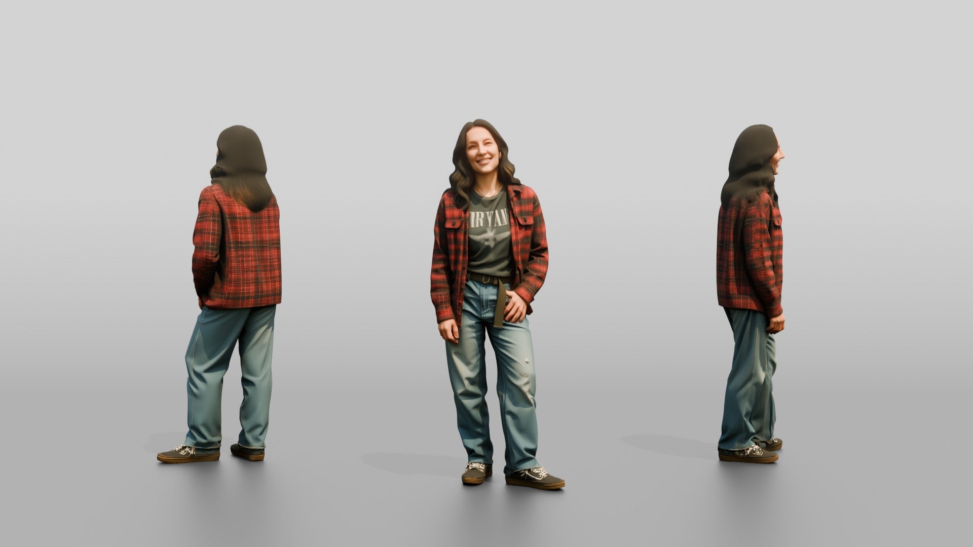 Grunge Skater Woman 08