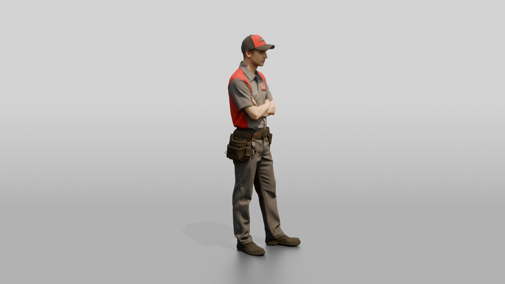 Service Technician with Tool Belt