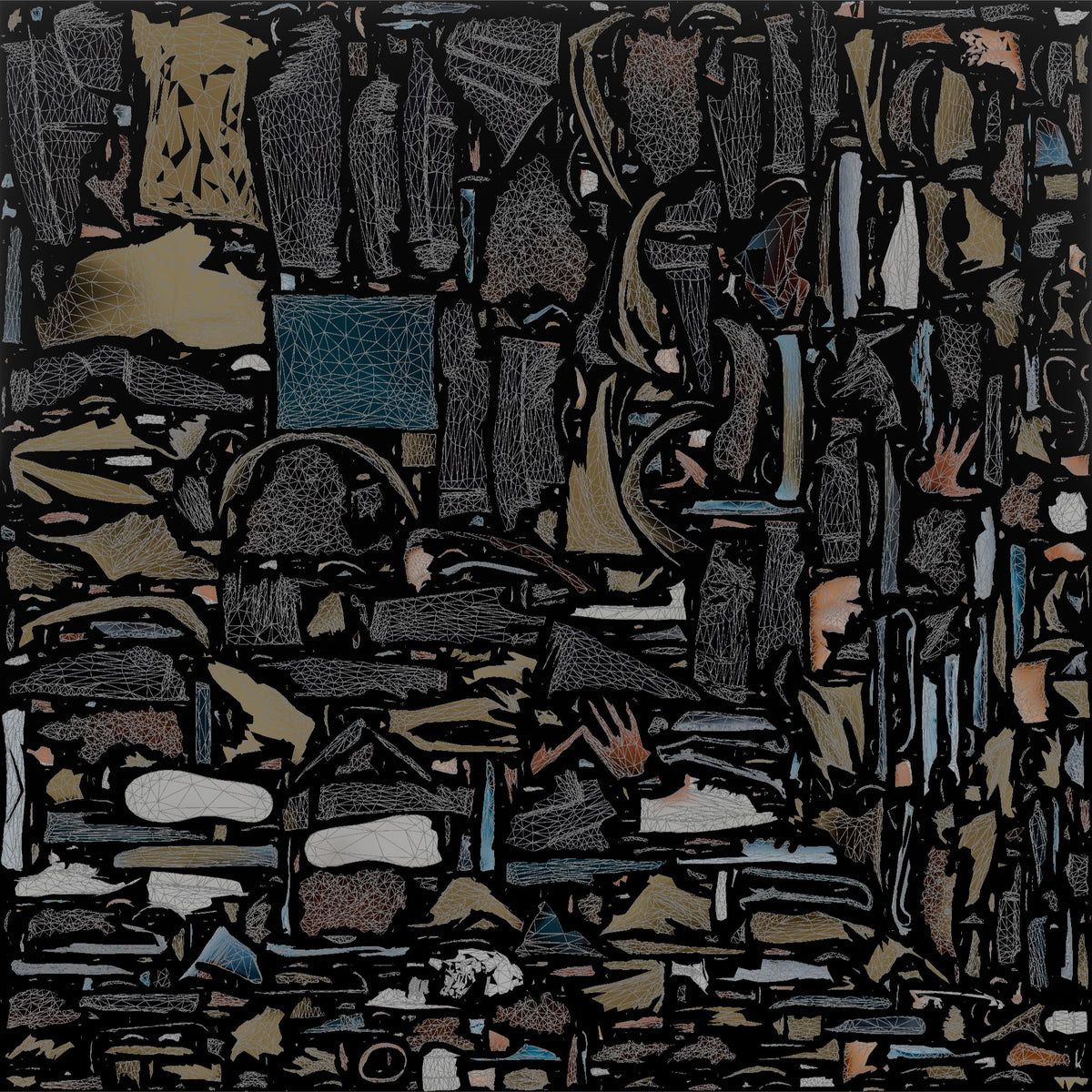 Woman Customer Holding A Folded Stack Of Clothes - UV layout, base color map