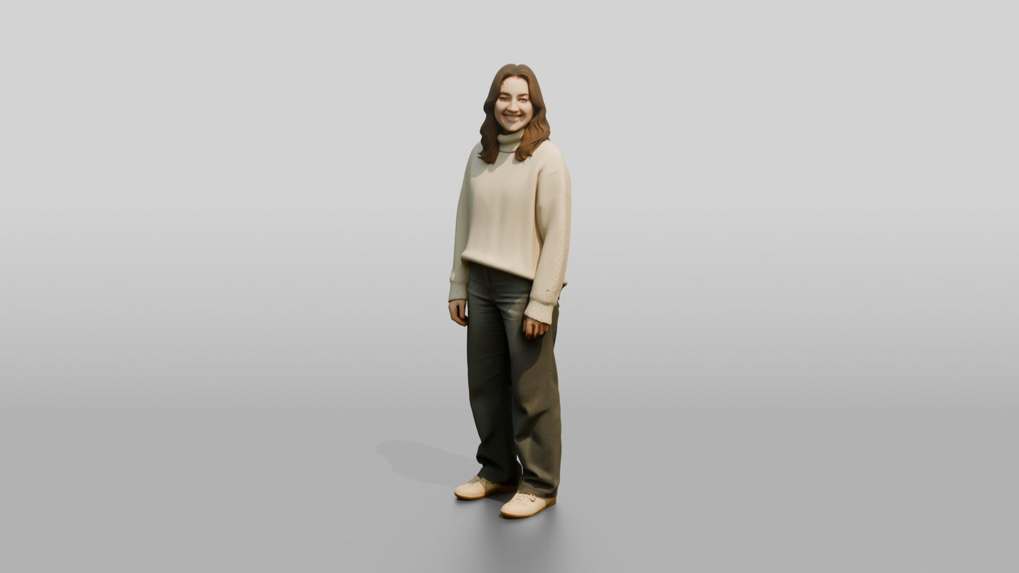 Cozy Oversized Casual Woman 04