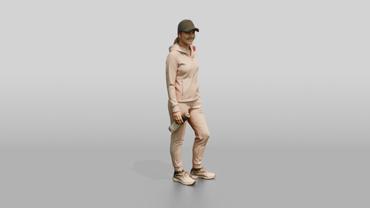 Sporty Athleisure Woman 04 - 3D character model, view 1