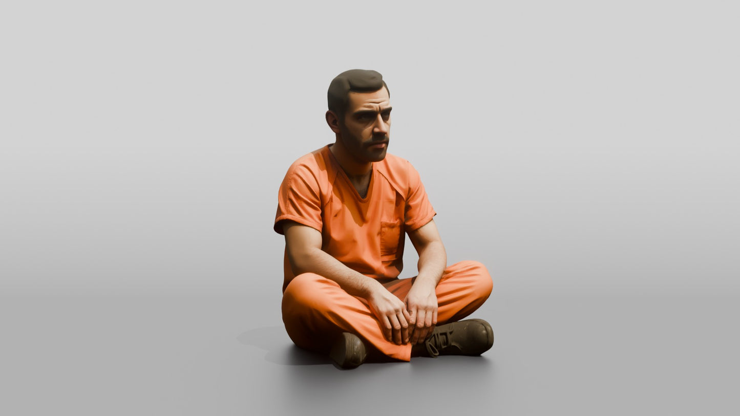 Middle Eastern Male Prisoner