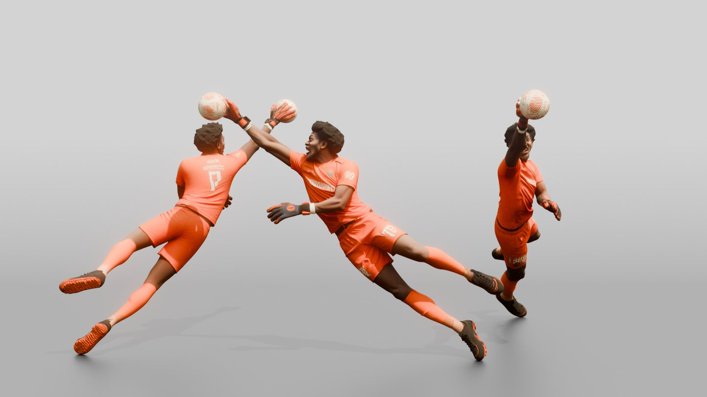 Goalkeeper Leaping Fingertip Save