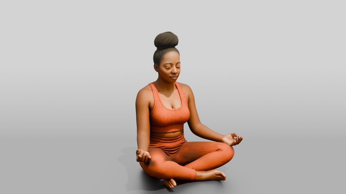 Cross-Legged Meditation Woman