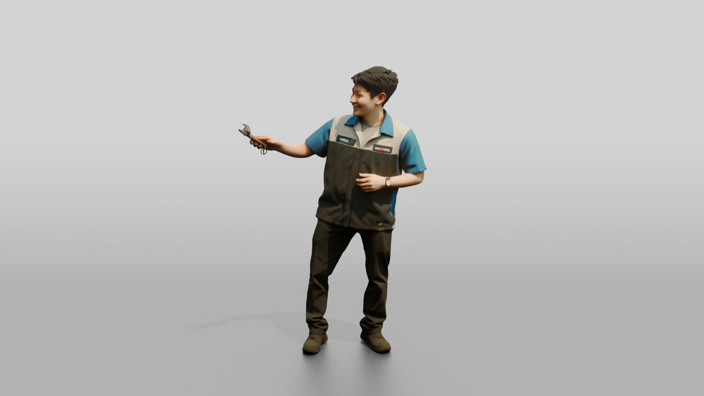 Mechanic Explaining a Fix