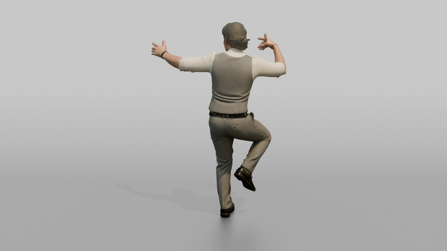 Wedding Guest Breaking into a Funky Dance Move
