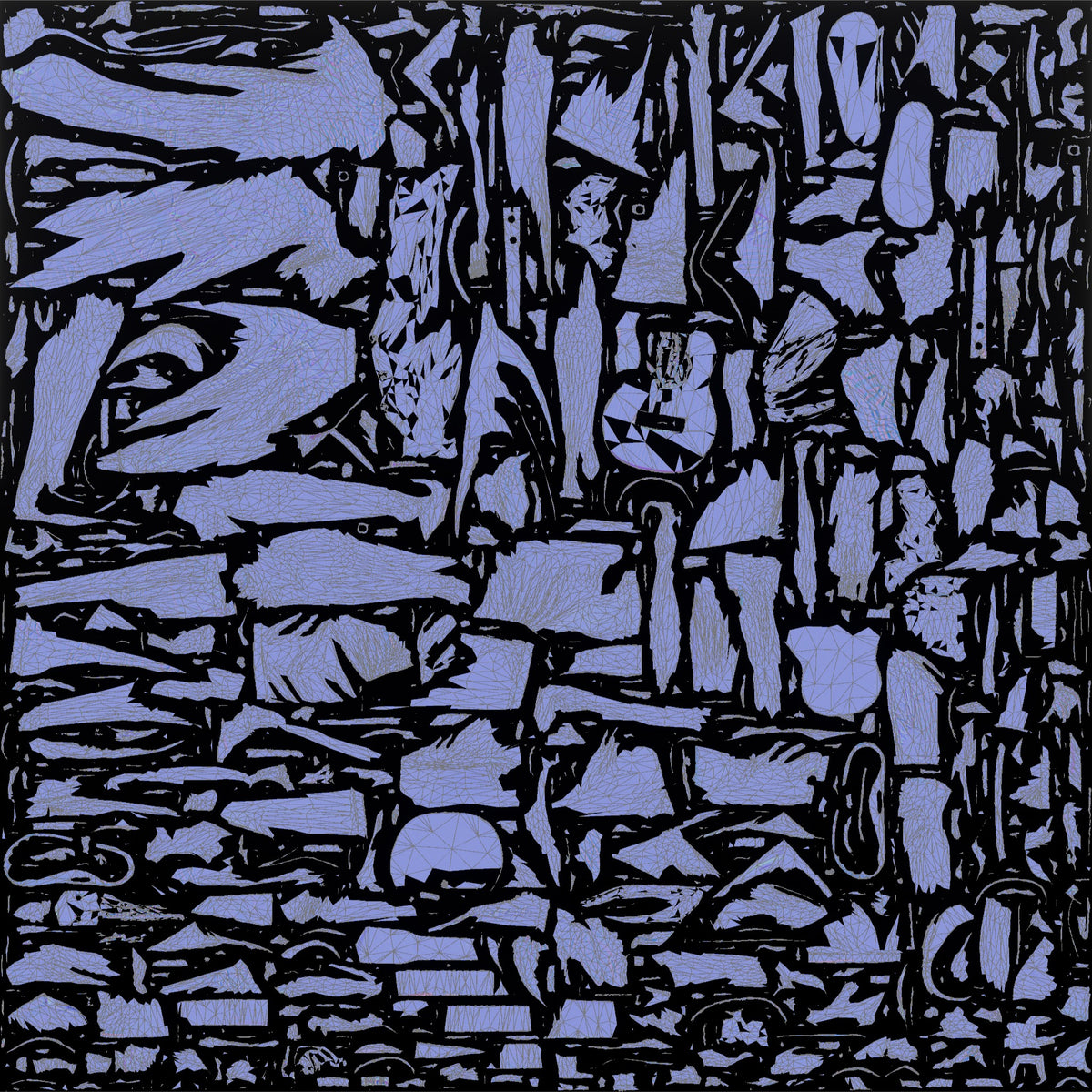 Beach Hippie with a Ukulele - UV layout, normal map
