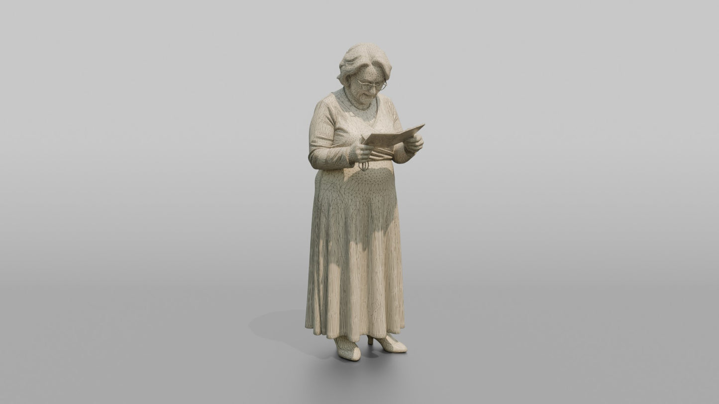 Wedding Guest Reading a Guestbook Card