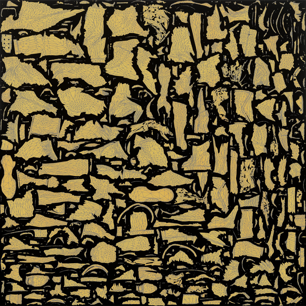 Man Standing with Chalk on Hands - UV layout, metallic roughness map
